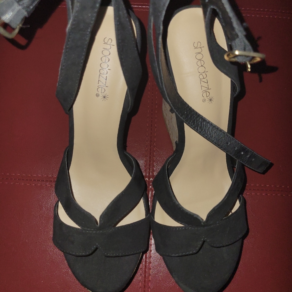 JustFab Zea Black shoes size 10